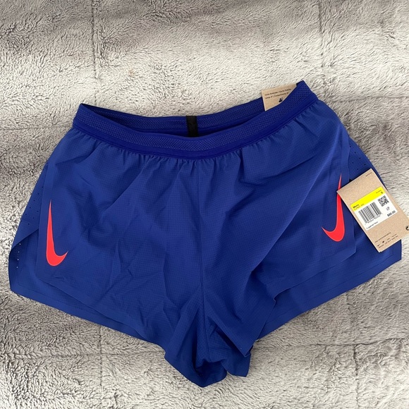 AUTHENTIC NEW NWT! Nike AeroSwift Mens 2” Blue Running shorts size Small